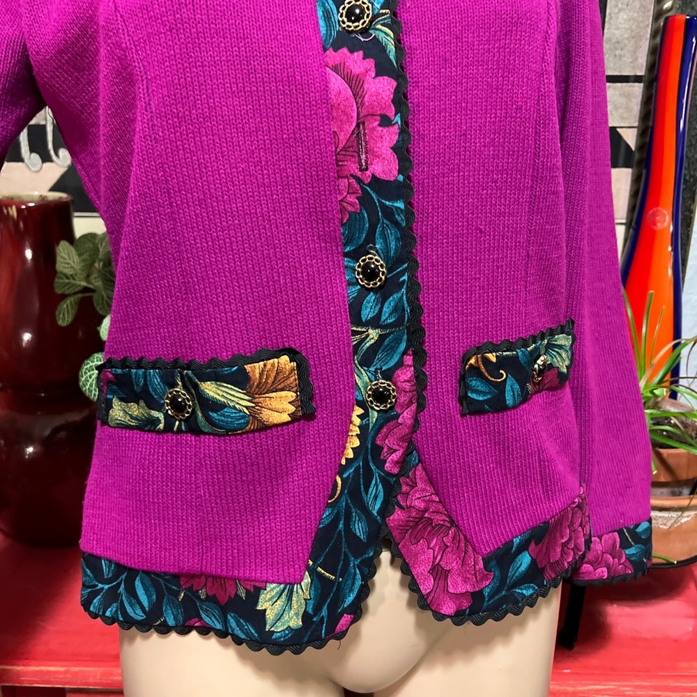 Vintage 80s Matthew & David 6 Buttons Blazer Padd… - image 4